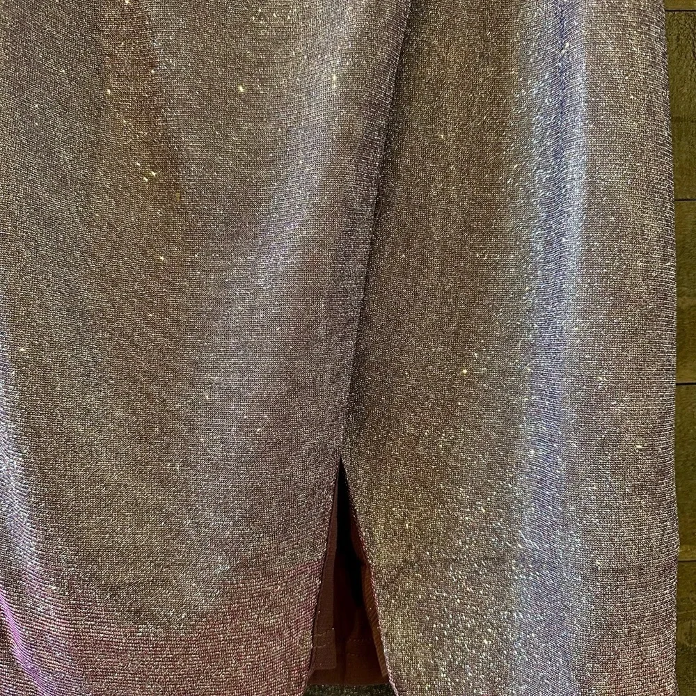 NWT Lulus glitter shimmer midi skirt size small - Picture 4 of 7